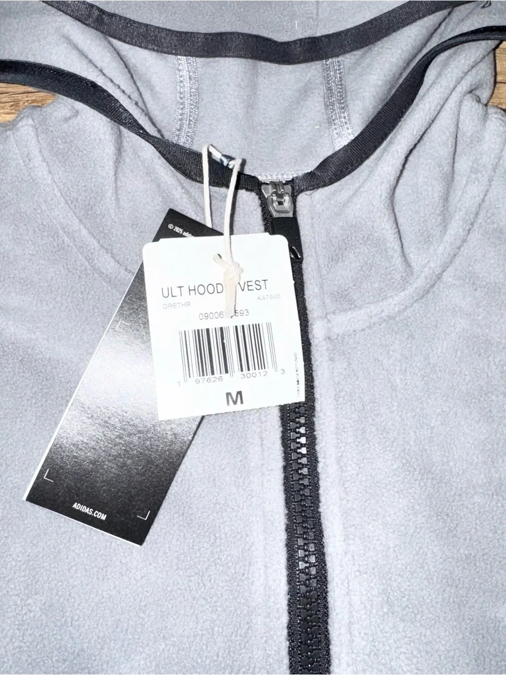 Adidas Ultimate365 Fleece Hoodie Full Zip Golf Vest Lake Powell Mens M